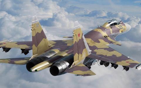 Su-37战斗机壁纸