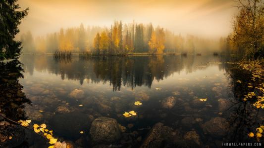 芬兰雾湖壁纸
