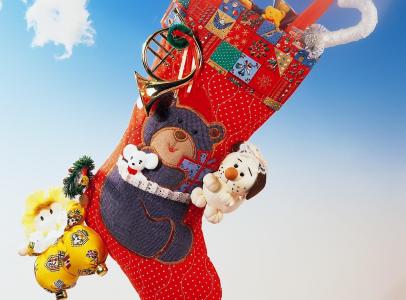 圣诞节，假日，丝袜，玩具，管，云壁纸