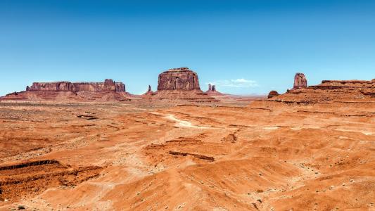 纪念碑谷，沙漠，岩石，犹他州，亚利桑那州，美国壁纸