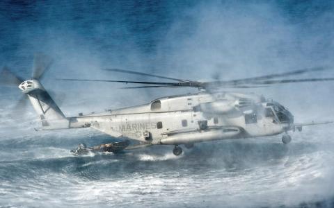 CH 53E超级种马直升机壁纸