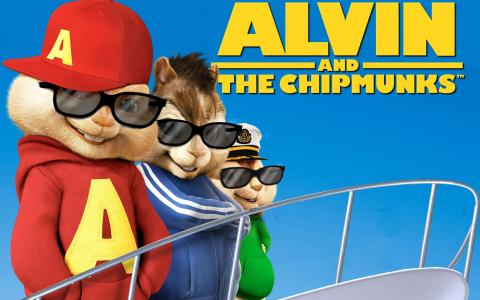 Alvin和花栗鼠Chipwrecked壁纸