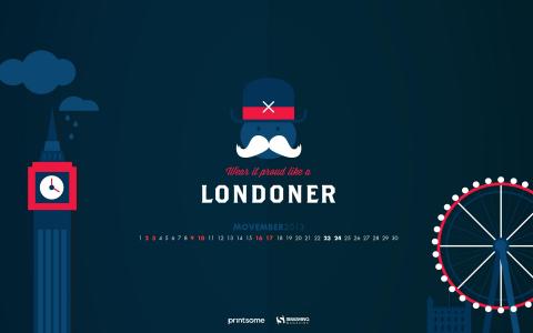 Movember伦敦人壁纸