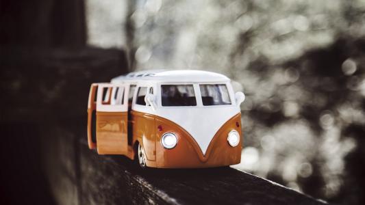玩具车，散景，巴士，旅行，玩具，运输壁纸