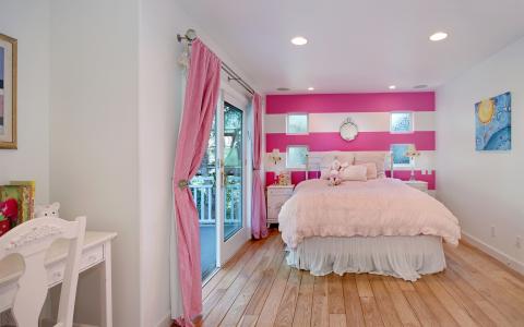 室内设计，卧室，床壁纸