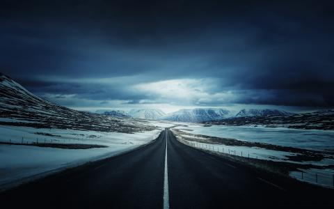 冰岛的环路壁纸