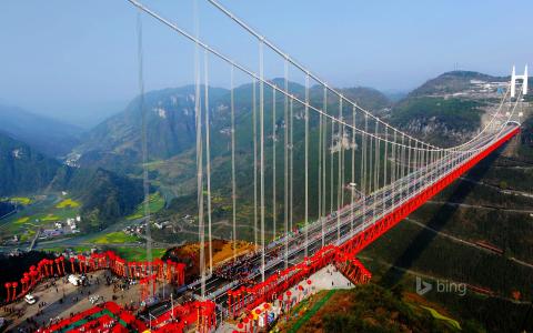 爱寨桥，湖南，中国壁纸