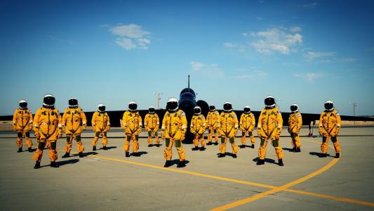 US Air Force Pilots & Aircraft HD wallpaper