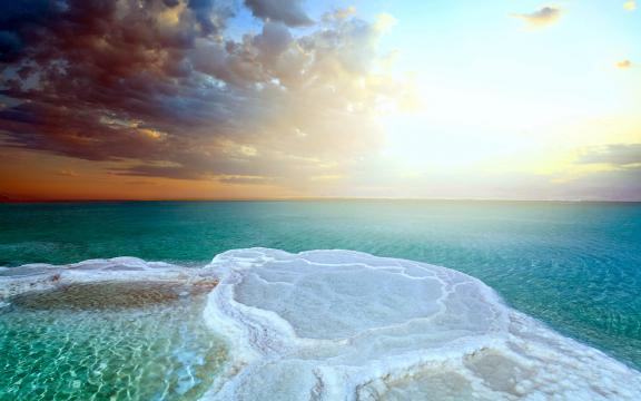死海和盐湖的奇妙美景壁纸