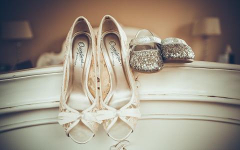 假期，婚礼，婚礼鞋，高跟鞋壁纸