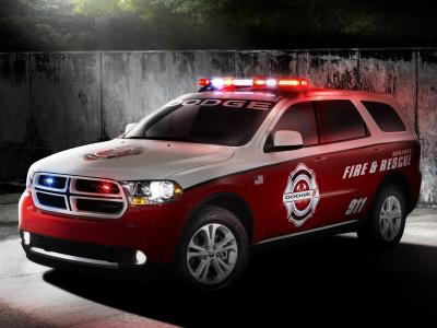 道奇杜兰戈消防救援红色车911壁纸