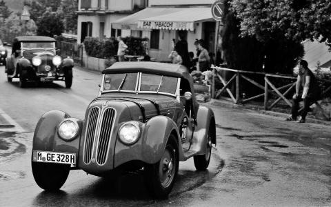 宝马328 Mille Miglia绿色1937壁纸