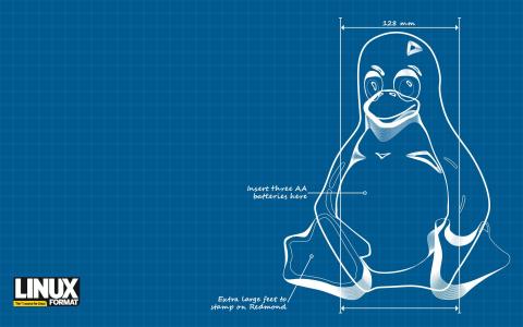 Tux蓝图Linux壁纸