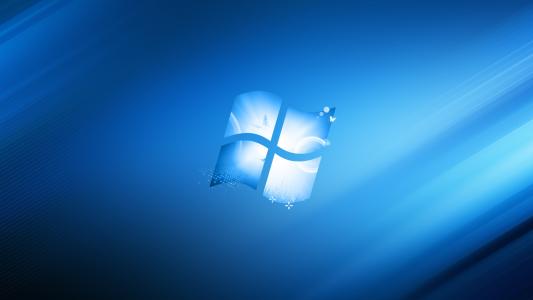 蓝色的Windows 8高清桌面壁纸