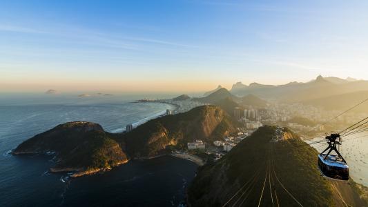 里约热内卢风景山脉建筑高清壁纸
