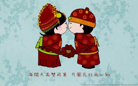 中国的婚礼壁纸