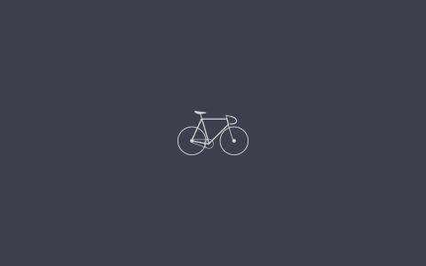 简约的自行车艺术品简单的高分辨率图像壁纸