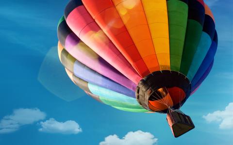 五颜六色的热空气气球高清壁纸