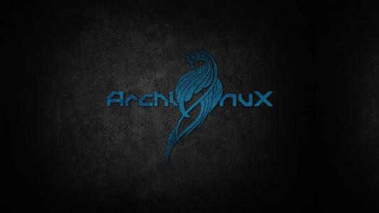 Linux，Arch Linux，高科技，黑色背景壁纸