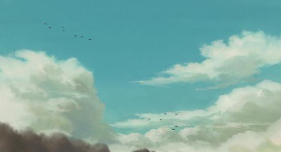 吉卜力工作室，宫崎骏，动漫风景，动漫，天空壁纸
