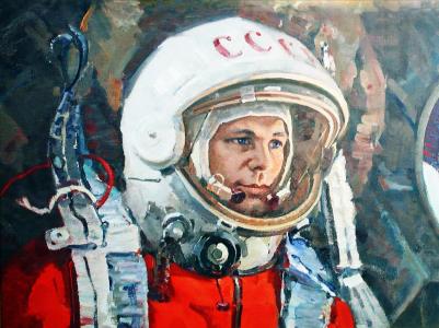 尤里·加加林，宇航员，苏联，太空服壁纸