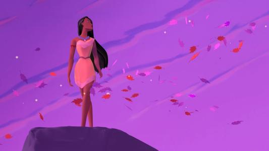 Pocahontas迪士尼紫色印度高清壁纸