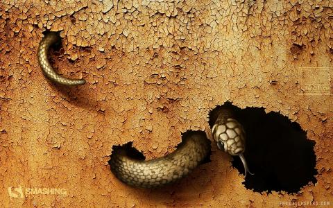 危险的蛇艺术壁纸