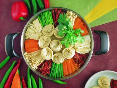饺子，蔬菜，草药，胡椒壁纸