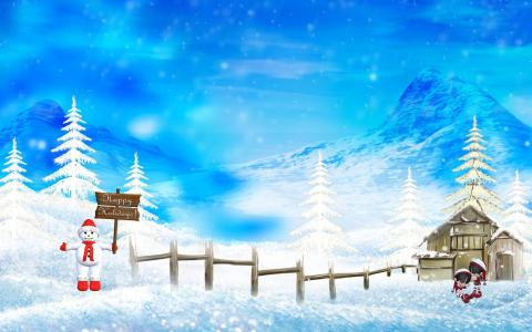 Happy Winter & Christmas Holidays wallpaper