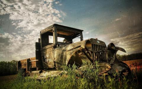 Aboned Old Truck Hdr wallpaper