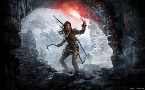 Lara Croft坟茔入侵者壁纸的上升
