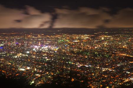 札幌夜视图免费图片