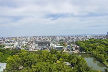 名古屋市风景从名古屋城堡城堡塔免费照片