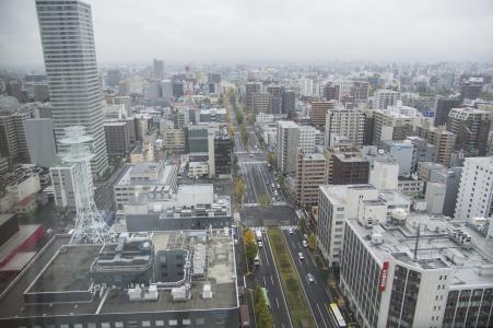 从札幌电视塔看到的札幌风景