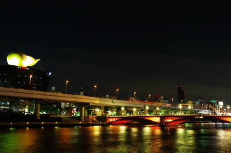 东京夜景（隅田川）的照片