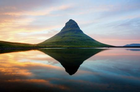 kirkjufell，山，冰岛，绝种火山