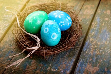 复活节，复活节，假期，议会，巢，鸡蛋，krashenki