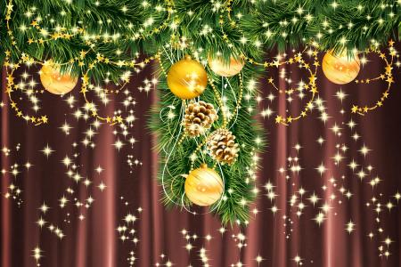 新年，圣诞节，新年，圣诞节，假期，球，饰品
