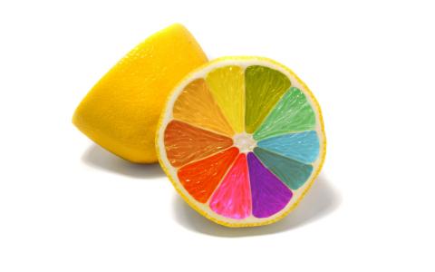 柠檬，彩虹