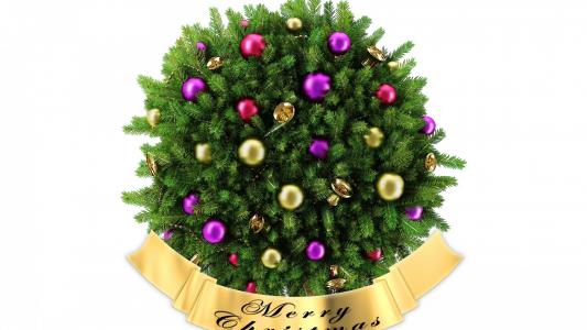 美丽，小，圣诞树，装饰，玩具，快乐新的一年