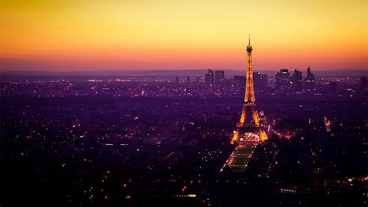 灯，埃菲尔铁塔，暮光之城，法国，巴黎