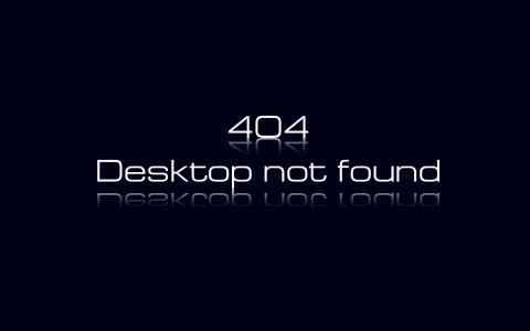 404，桌面不，发现，极简主义，错误，黑色背景，白色的字体