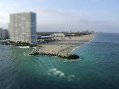迈阿密，迈阿密，沙滩，家，海，倾斜
