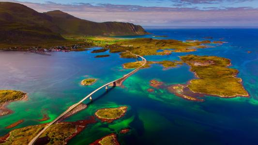 罗弗敦群岛，群岛，挪威，挪威海，桥
