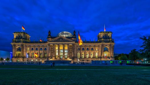 柏林，德国，晚上，城市