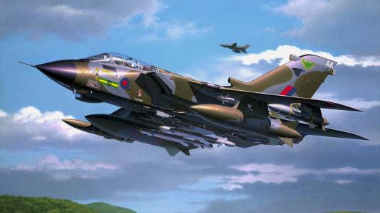 艺术，Panavia龙卷风，战斗轰炸机，绘图