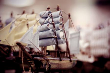 帆，船，船，船，木，玩具