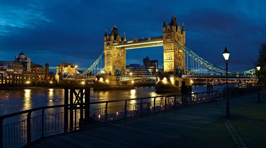 光，英格兰，伦敦，伦敦，城市，夜，英国，河，泰晤士，灯笼，塔桥