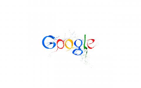 谷歌，油漆，白色背景