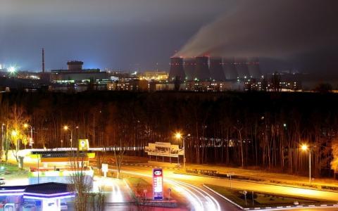灯，一个新的城市，一个城市，俄罗斯